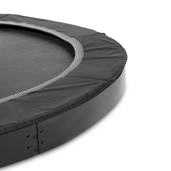 Trampoline de sport enterré au niveau du sol EXIT InTerra ø366cm - noir