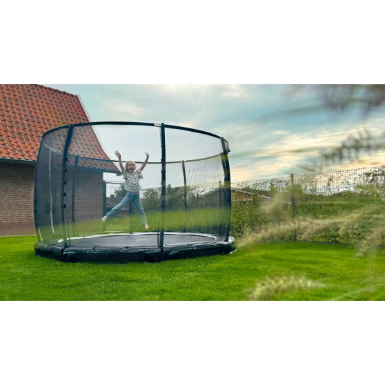 Trampoline enterré EXIT Allure Premium ø427cm - vert