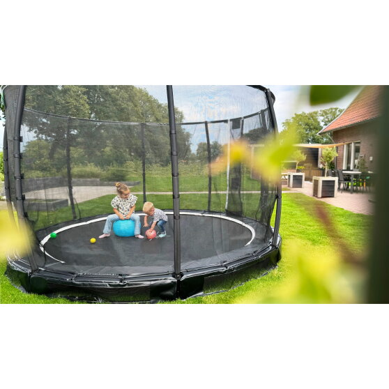 Trampoline enterré EXIT Allure Premium ø305cm - noir