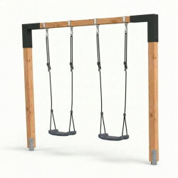 EXIT Linea 85 balançoire double en bois | Douglas