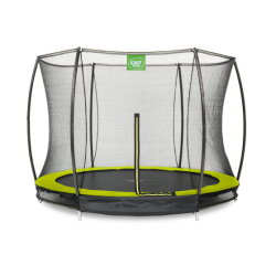 Trampoline enterré EXIT Silhouette ø305cm avec filet de sécurité - vert