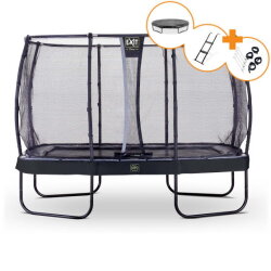 Trampoline EXIT Elegant Premium ensemble complet 244x427cm - noir
