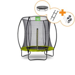 Trampoline EXIT Silhouette ø183cm - vert + kit d’accessoires offert