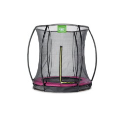 Trampoline enterré EXIT Silhouette ø183cm avec filet de sécurité - rose