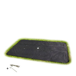 Housse de protection rectangulaire pour trampoline enterré niveau sol EXIT 214x305cm